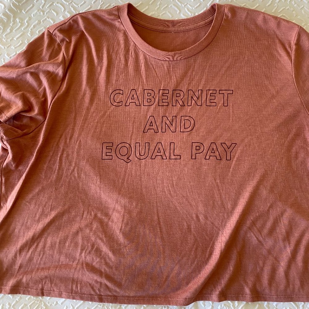 Cabernet and Equal Pay Crop Top